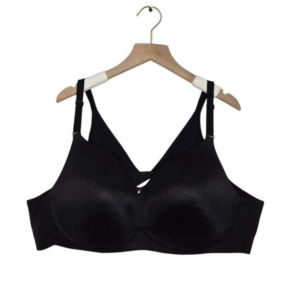 Cacique Lightly Lined Balconette Size 44B Black - Picture 1 of 4